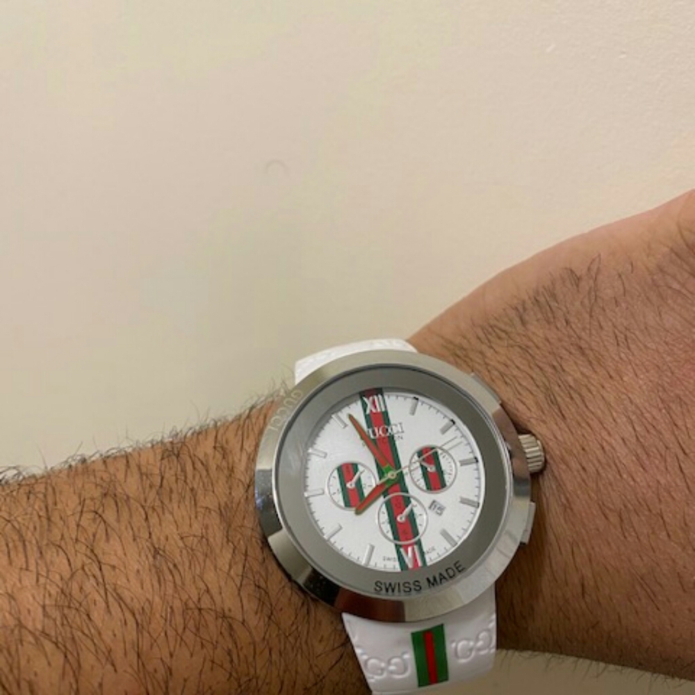 Gucci's watch patcaon white unisex